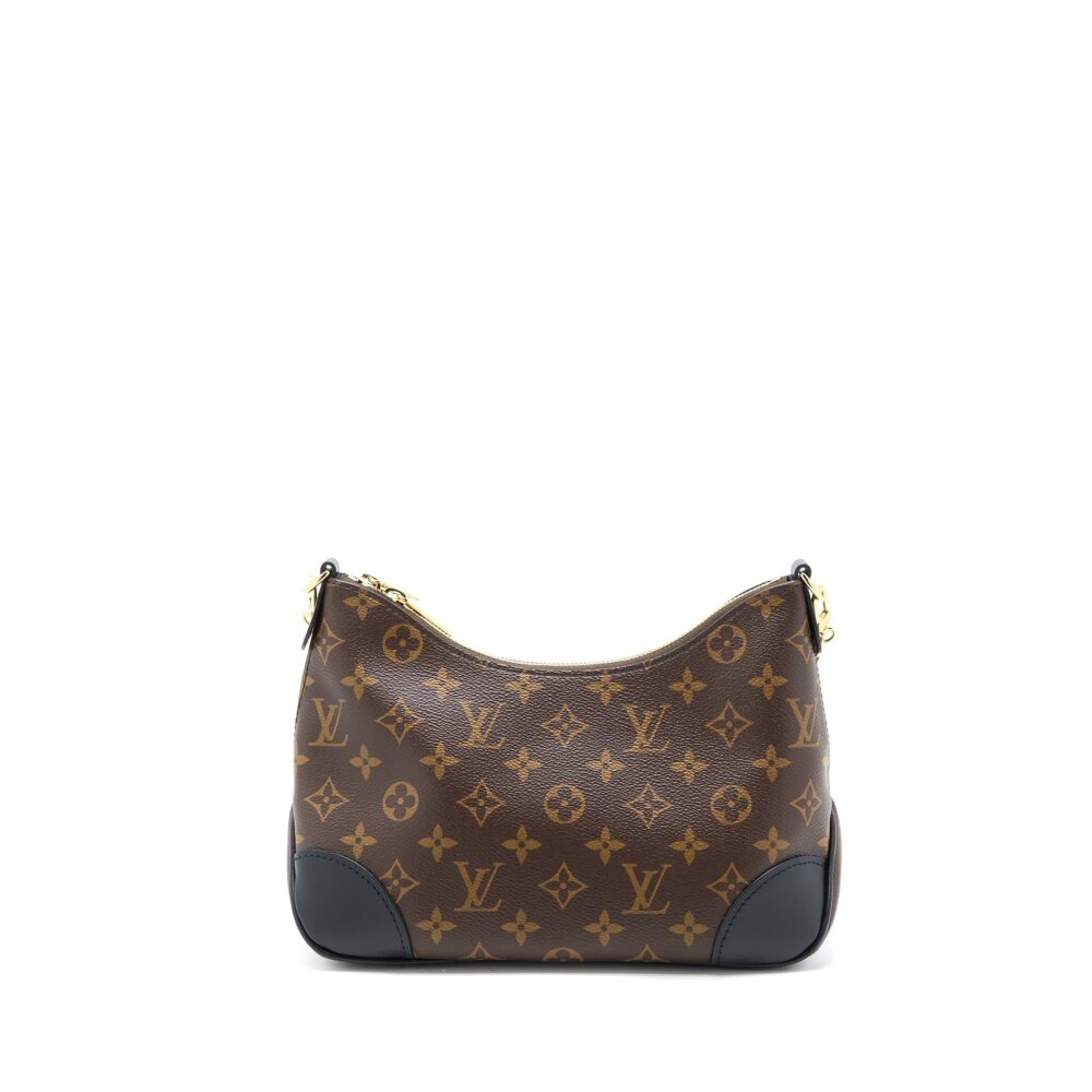 AAA Replica Louis Vuitton LV BOULOGNE BAG MONOGRAM CANVAS/BLACK GHW (NEW VERSION)