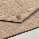 AAA Replica Louis Vuitton LV FELICIE POCHETTE MONOGRAM EMPREINTE TOURTERELLE GHW