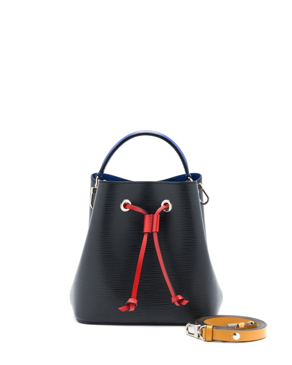 AAA Replica Louis Vuitton LV NEONOE BB EPI BLACK SAFRAN SHW