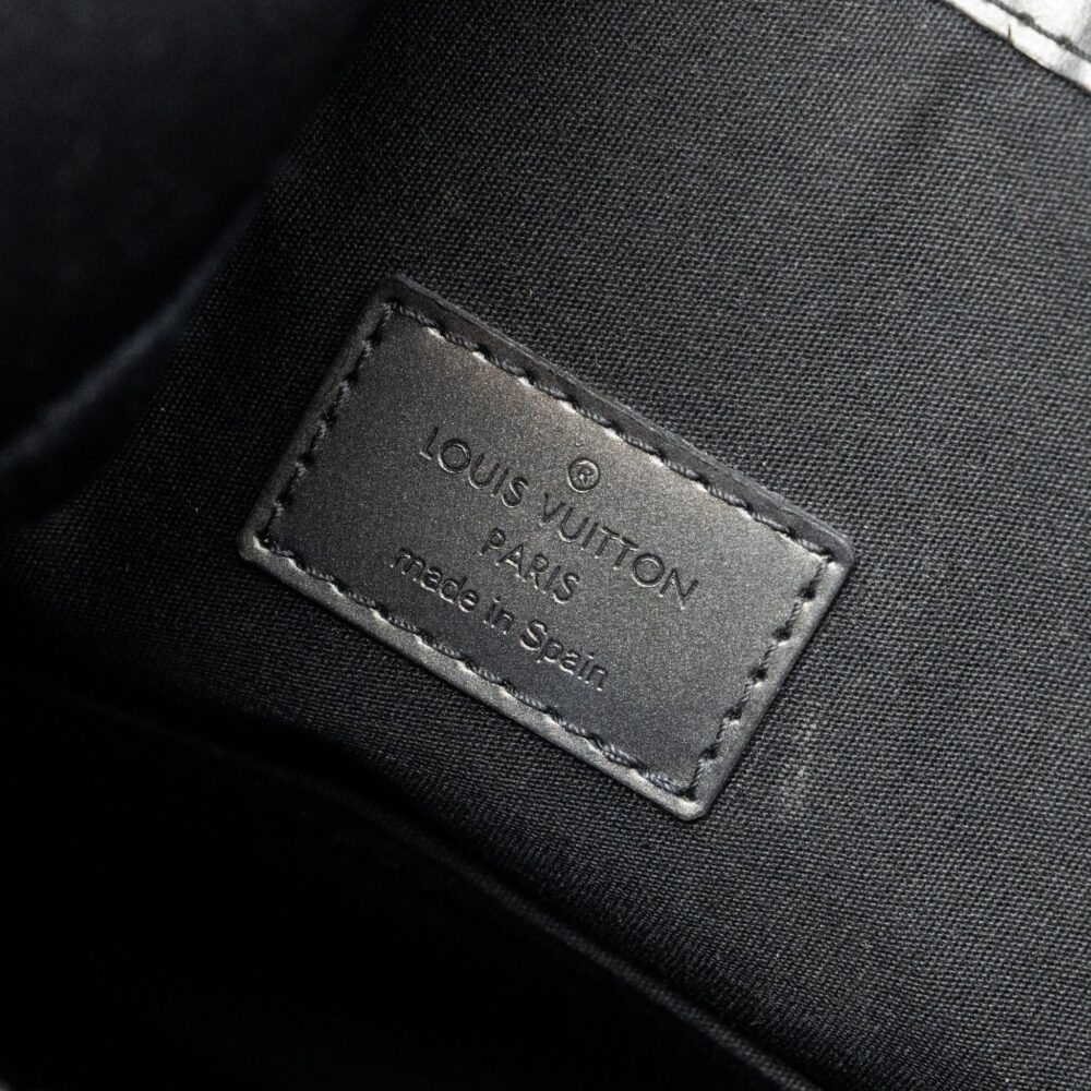 AAA Replica Louis Vuitton LV MESSENGER SHOULDER BAG LEATHER DARK GREY SHW