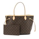 AAA Replica Louis Vuitton LV NEVERFULL MM MONOGRAM CANVAS BEIGE GHW (NEW VERSION)