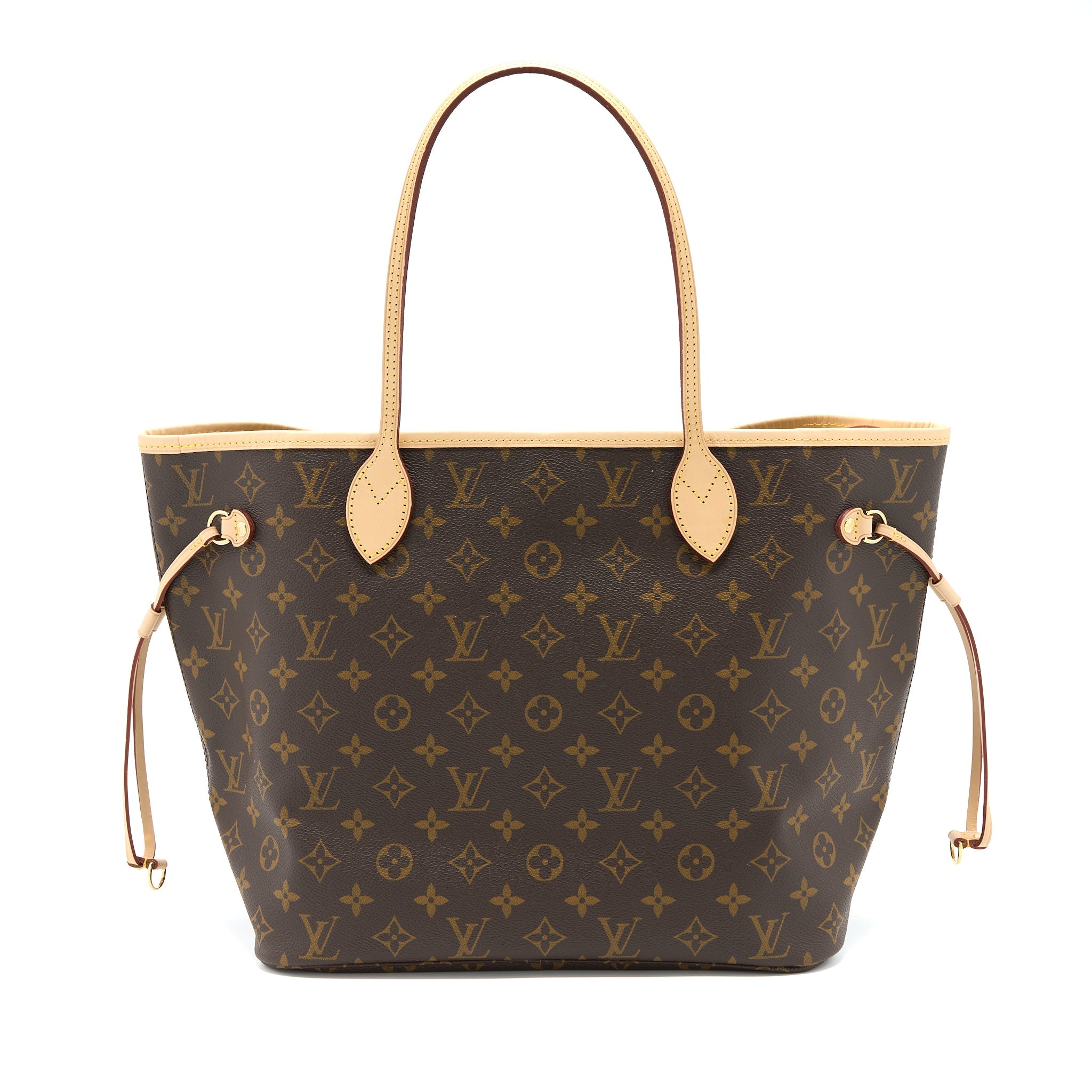 AAA Replica Louis Vuitton LV NEVERFULL MM MONOGRAM CANVAS BEIGE GHW (NEW VERSION)