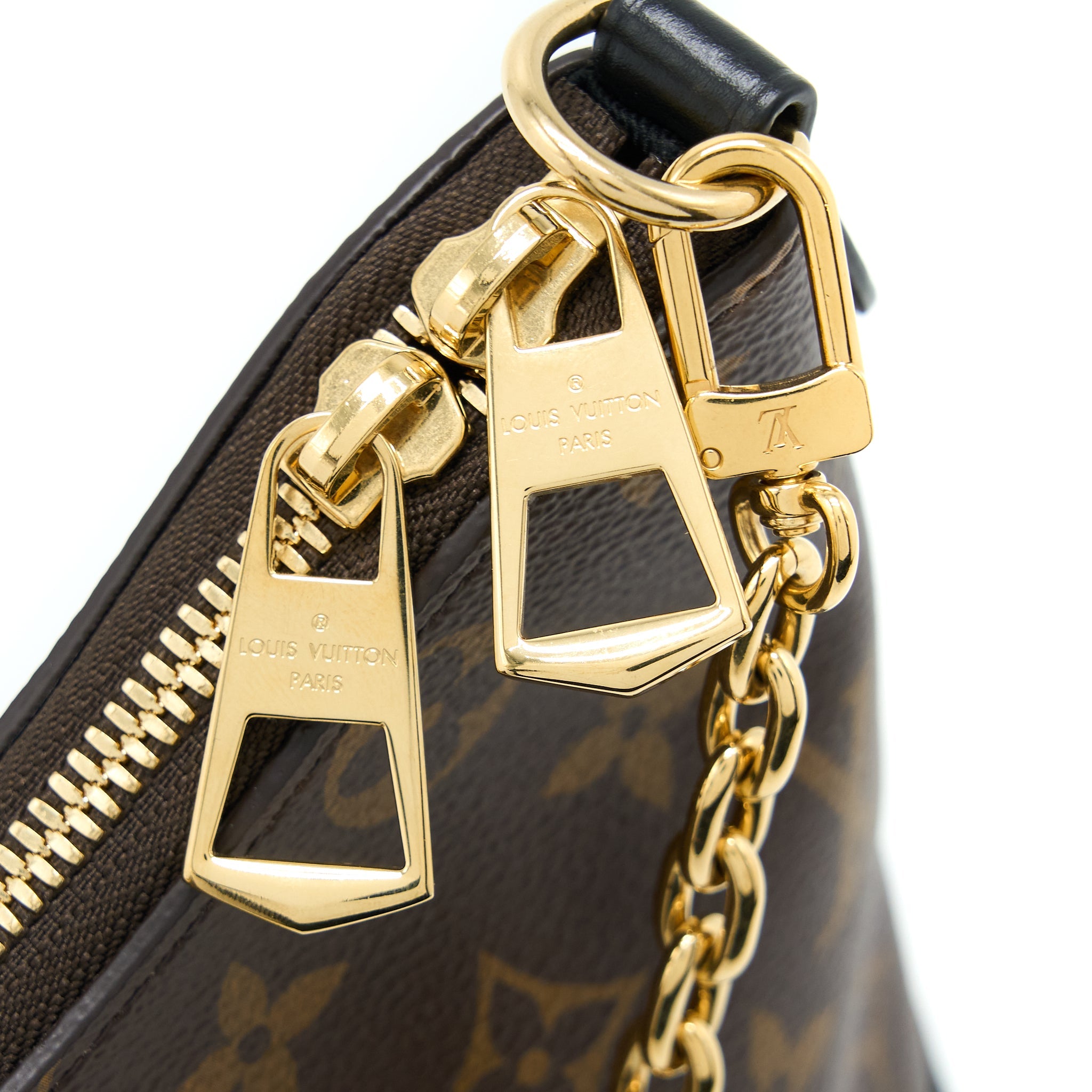AAA Replica Louis Vuitton LV BOULOGNE BAG MONOGRAM CANVAS/BLACK GHW (NEW VERSION)