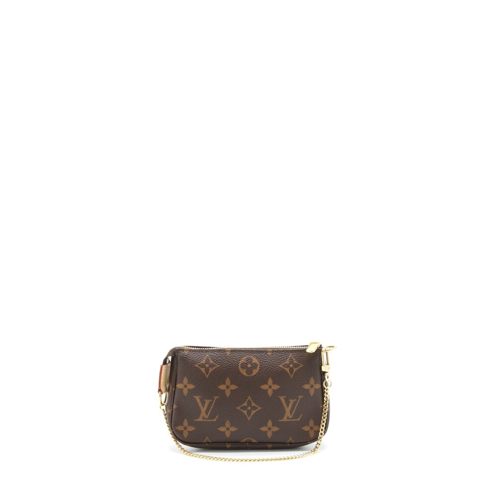 AAA Replica Louis Vuitton LV MINI POCHETTE ACCESSORIES MONOGRAM CANVAS GHW