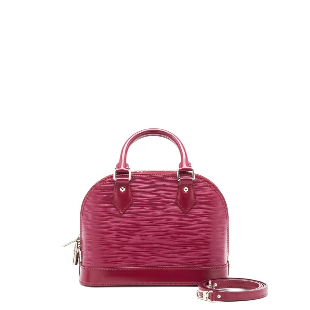 AAA Replica Louis Vuitton LV ALMA BB EPI DARK RED SHW