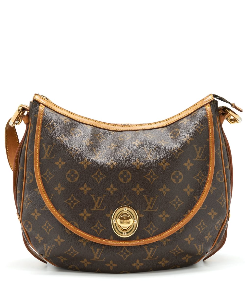 AAA Replica Louis Vuitton LV VINTAGE LARGE SHOULDER BAG MONOGRAM CANVAS GHW