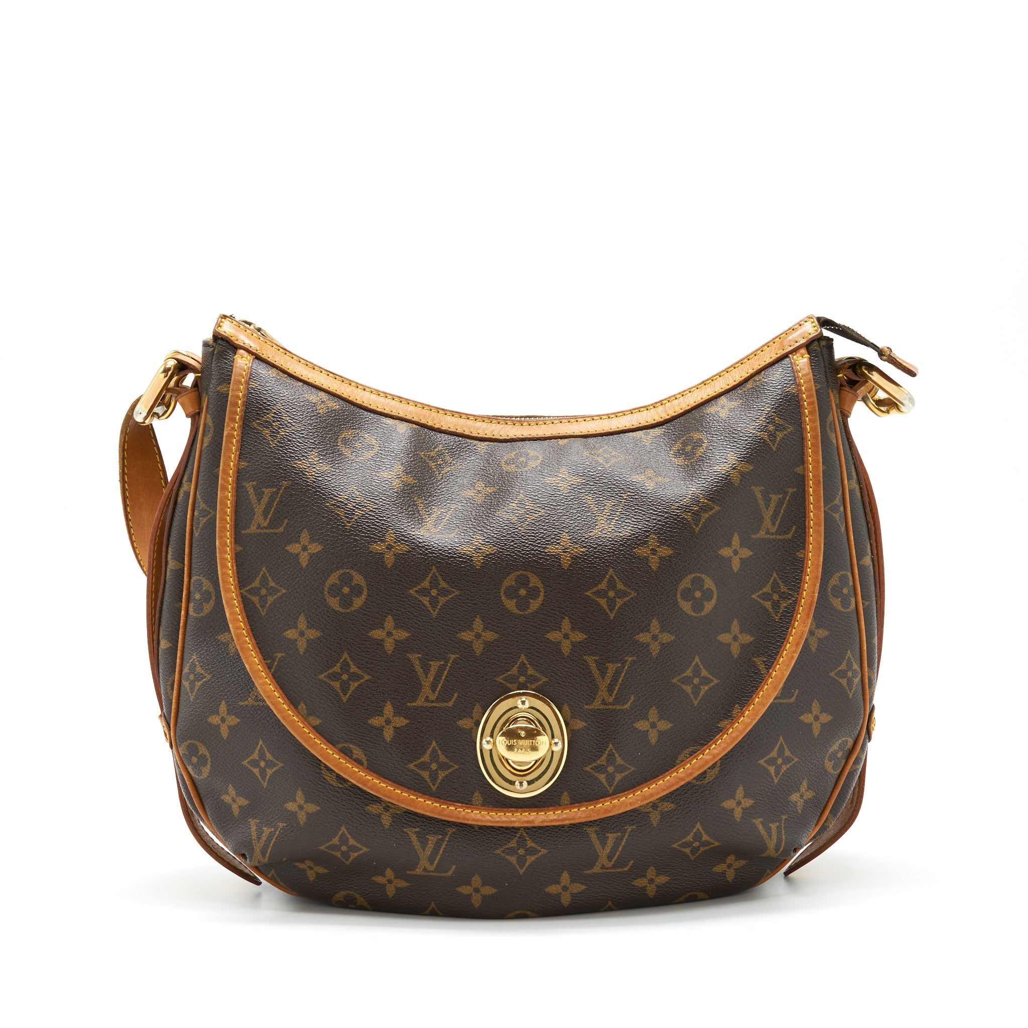AAA Replica Louis Vuitton LV VINTAGE LARGE SHOULDER BAG MONOGRAM CANVAS GHW