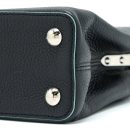 AAA Replica Louis Vuitton LV CAPUCINES BB TAURILLON BLACK/ BLUE SHW