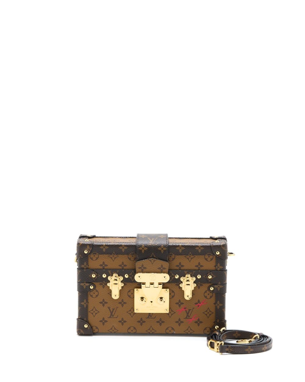 AAA Replica Louis Vuitton LV PETIT MALLE MONOGRAM REVERSE CANVAS GHW
