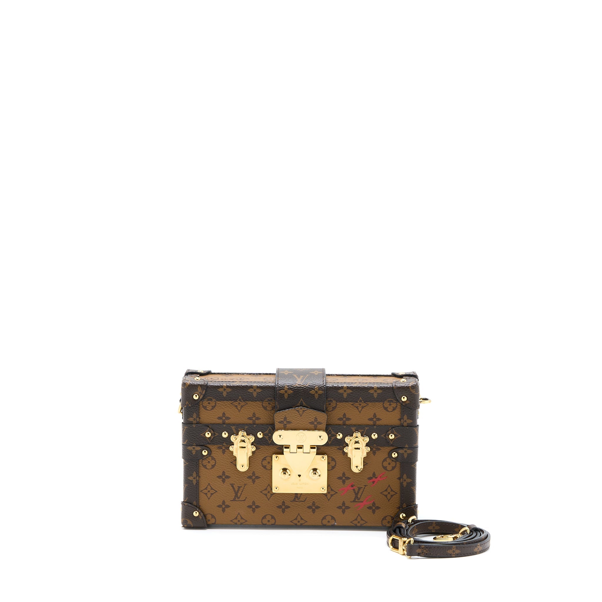 AAA Replica Louis Vuitton LV PETIT MALLE MONOGRAM REVERSE CANVAS GHW