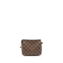 AAA Replica Louis Vuitton LV MINI CLUTCH DAMIER EBENE CANVAS GHW