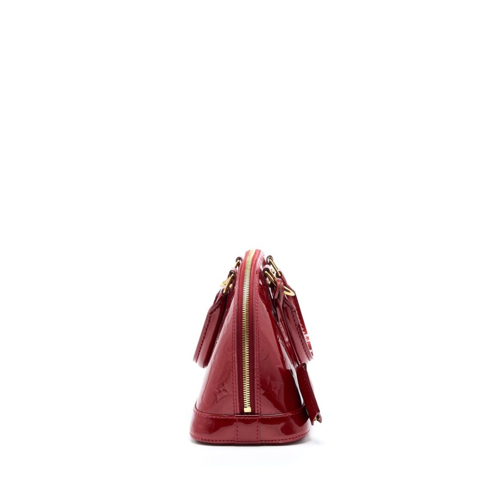 AAA Replica Louis Vuitton LV ALMA BB PATENT RED GHW