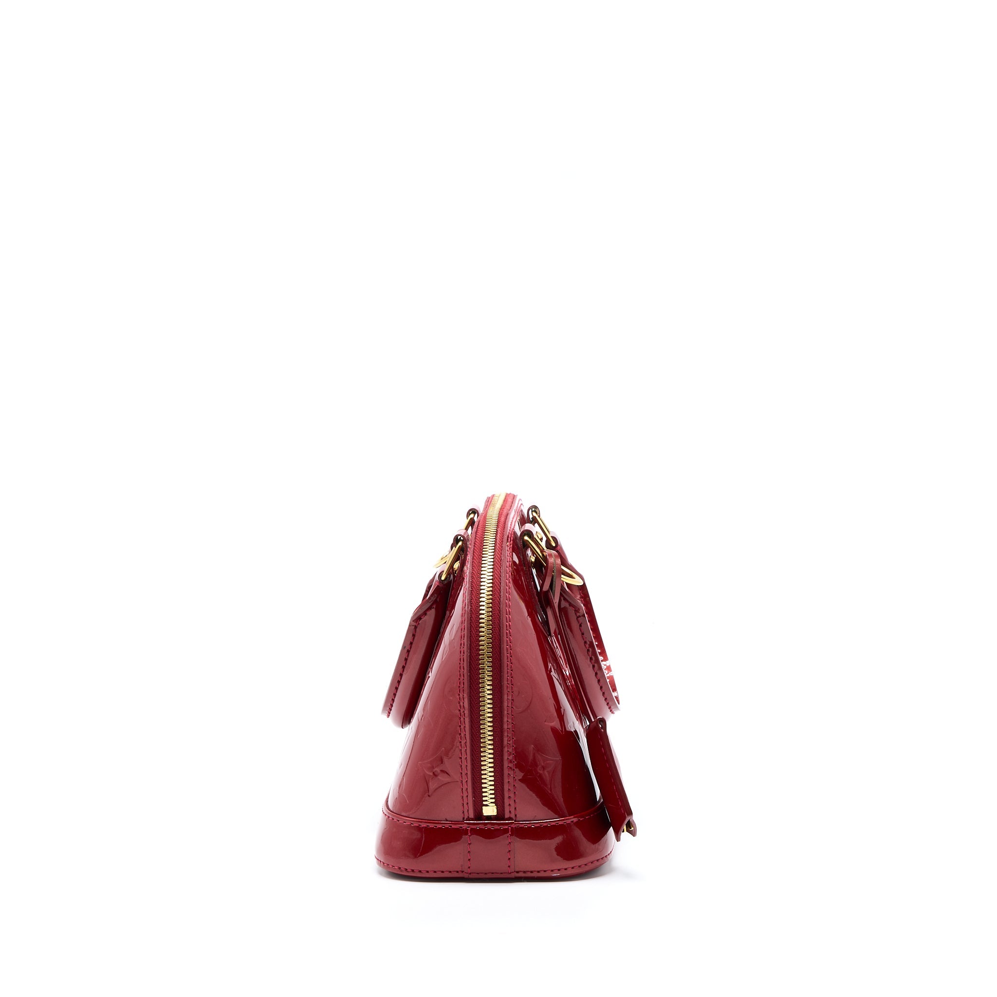 AAA Replica Louis Vuitton LV ALMA BB PATENT RED GHW