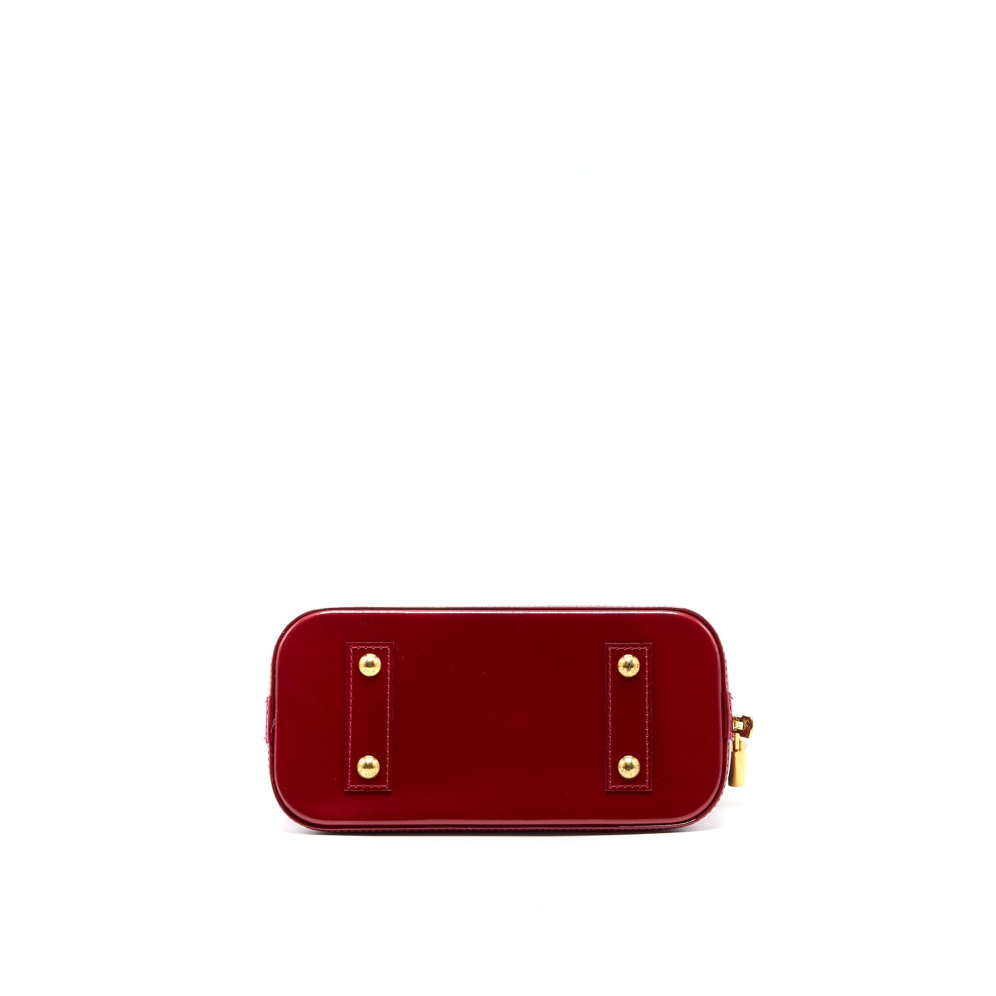 AAA Replica Louis Vuitton LV ALMA BB PATENT RED GHW