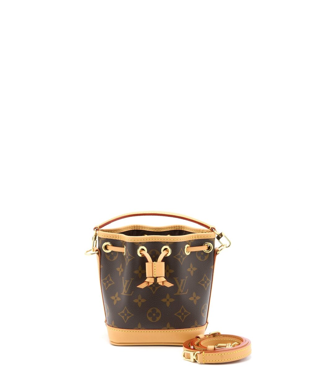 AAA Replica Louis Vuitton LV NANO NOE MONOGRAM CANVAS GHW (NEW VERSION)