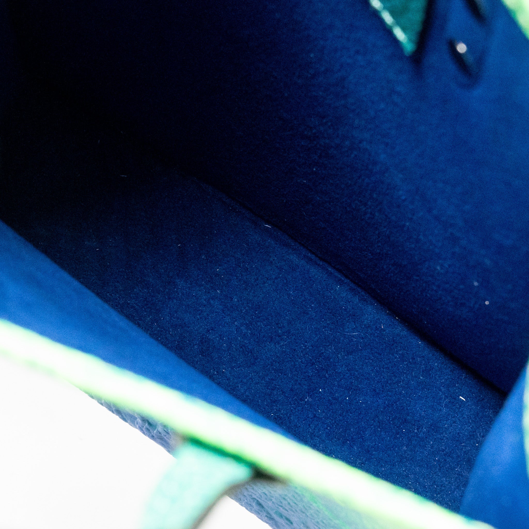 AAA Replica Louis Vuitton LV PETIT SAC PLAT XS VIRGIL ABLOH TAURILLON ILLUSION BLUE/GREEN SHW