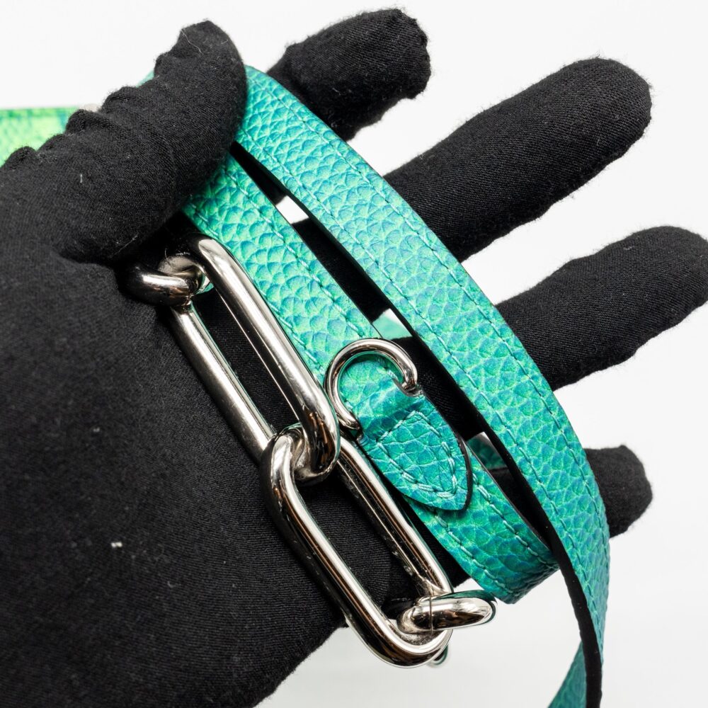 AAA Replica Louis Vuitton LV PETIT SAC PLAT XS VIRGIL ABLOH TAURILLON ILLUSION BLUE/GREEN SHW