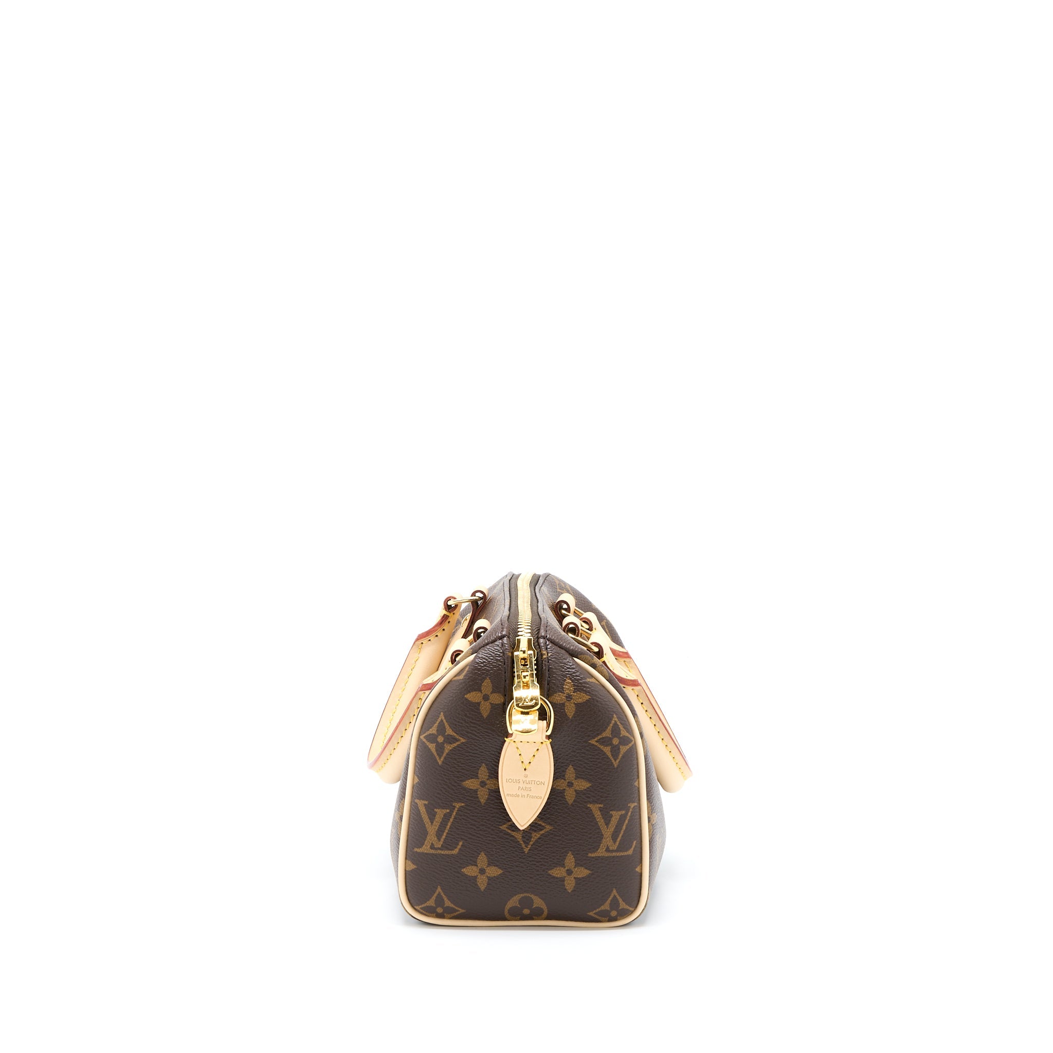 AAA Replica Louis Vuitton LV SPEEDY BANDOULIERE 20 MONOGRAM CANVAS WITH FUCHSIA STRAP GHW