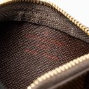 AAA Replica Louis Vuitton LV ROSALIE COIN PURSE MONOGRAM CANVAS FUCHSIA, KEY POUCH DAMIER EBENE GHW(SELL IN A SET)