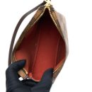 AAA Replica Louis Vuitton LV MINI CLUTCH DAMIER EBENE CANVAS GHW