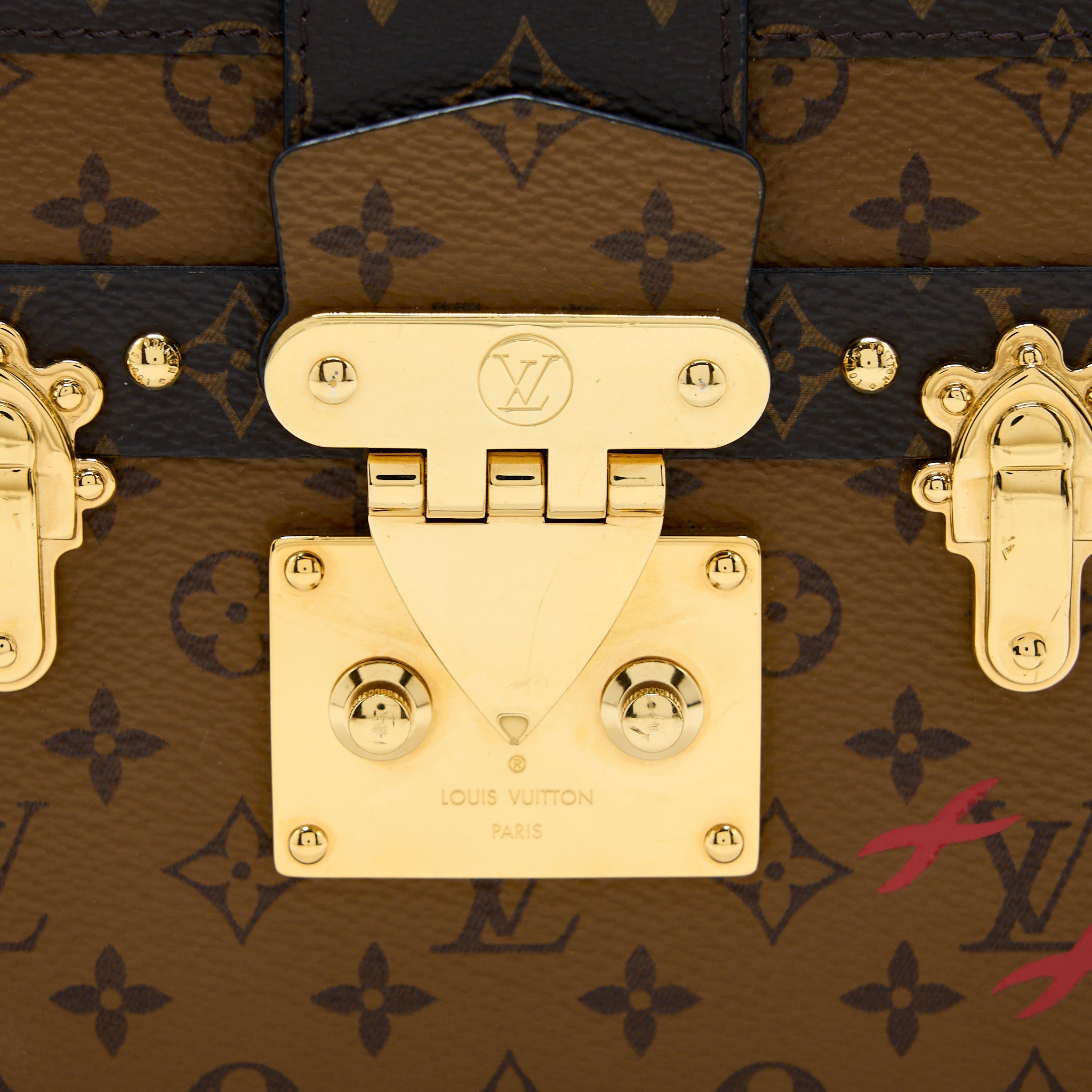 AAA Replica Louis Vuitton LV PETIT MALLE MONOGRAM REVERSE CANVAS GHW