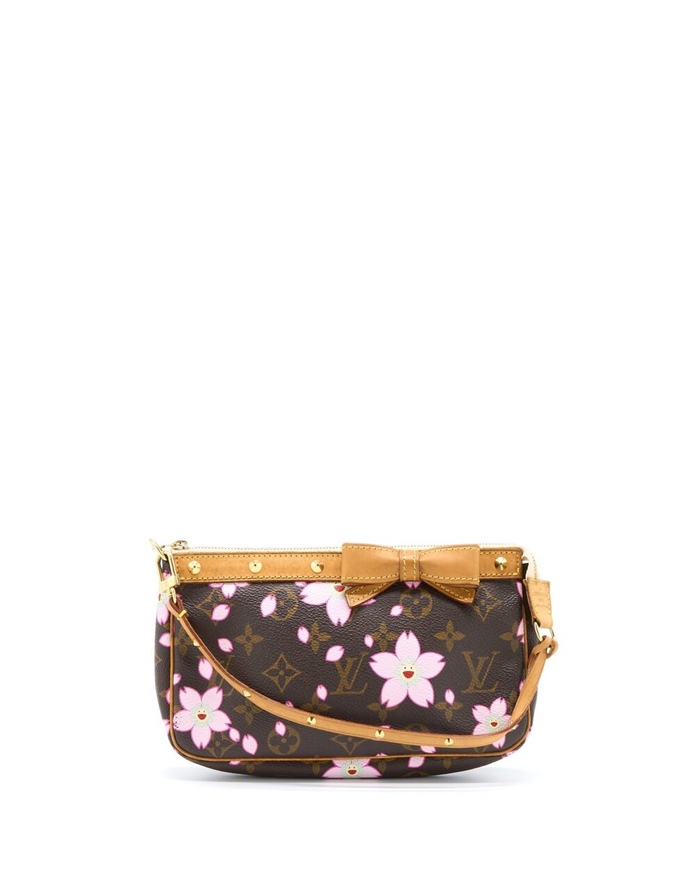 AAA Replica Louis Vuitton LV VINTAGE CHERRY BLOSSOM POCHETTE MONOGRAM CANVAS GHW
