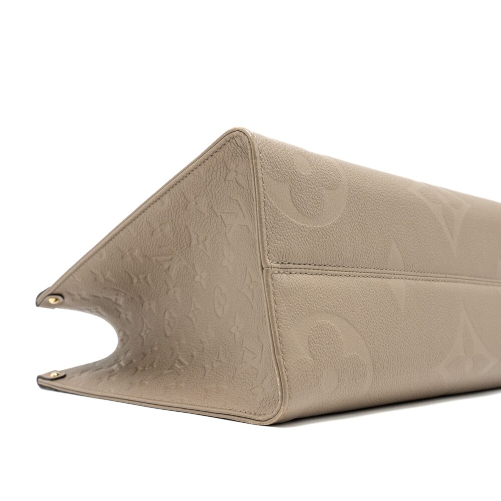 AAA Replica Louis Vuitton LV ON THE GO MM MONOGRAM EMPREINTE TOURTERELLE GHW