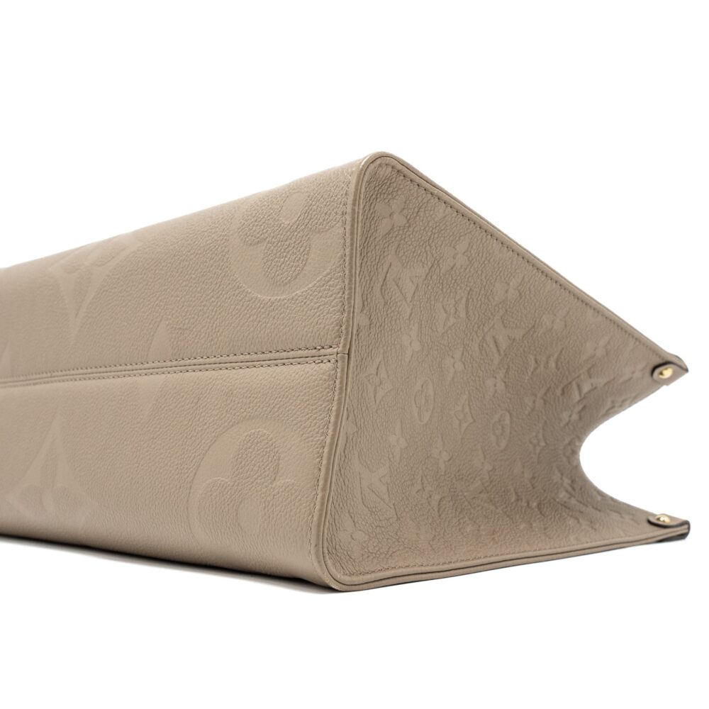 AAA Replica Louis Vuitton LV ON THE GO MM MONOGRAM EMPREINTE TOURTERELLE GHW