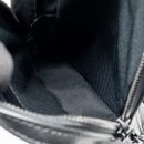 AAA Replica Louis Vuitton LV DANUBE MESSENGER BAG TAIGA BLACK/RAINBOW BLACK HARDWARE