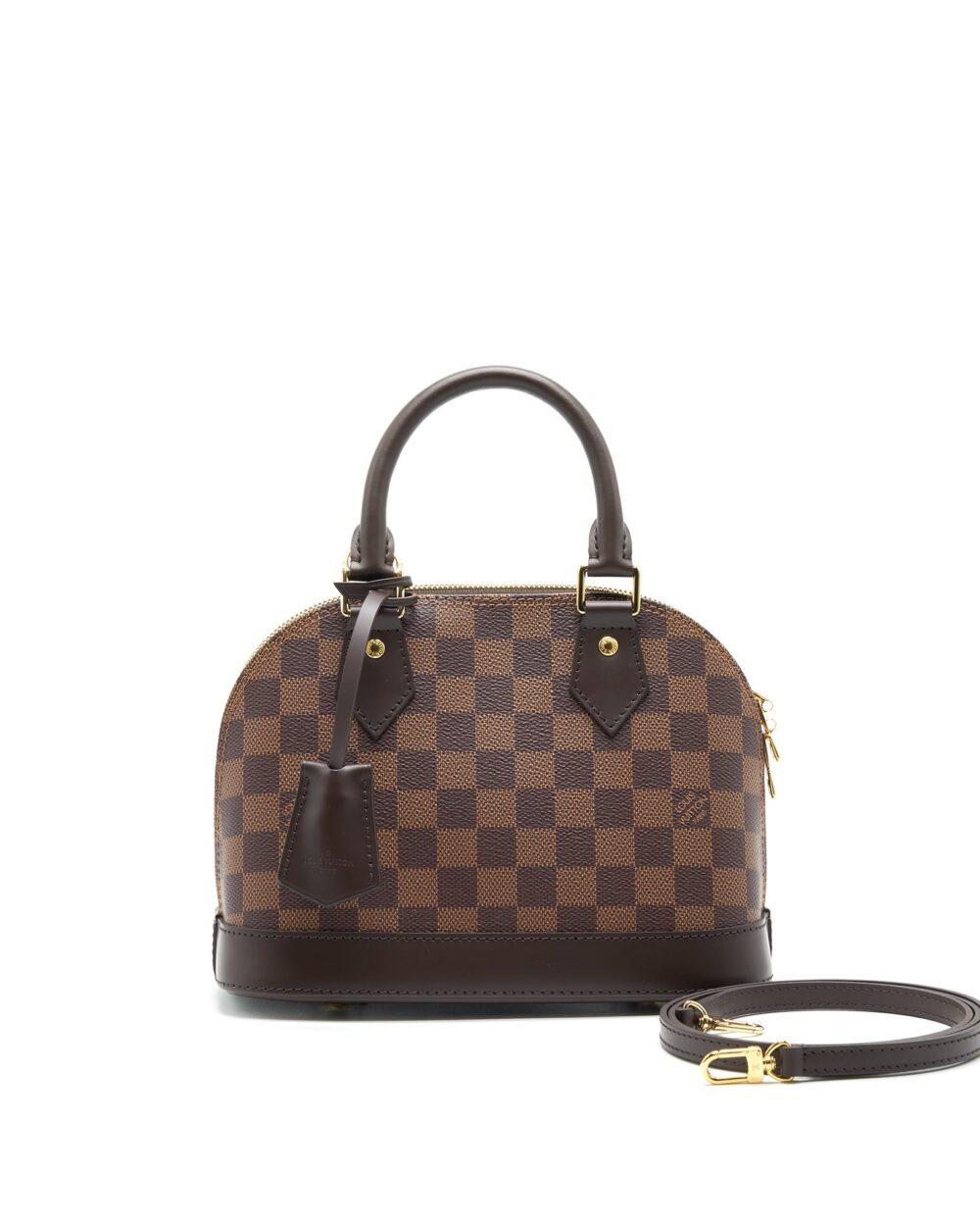 AAA Replica Louis Vuitton LV ALMA BB IN DAMIER EBENE