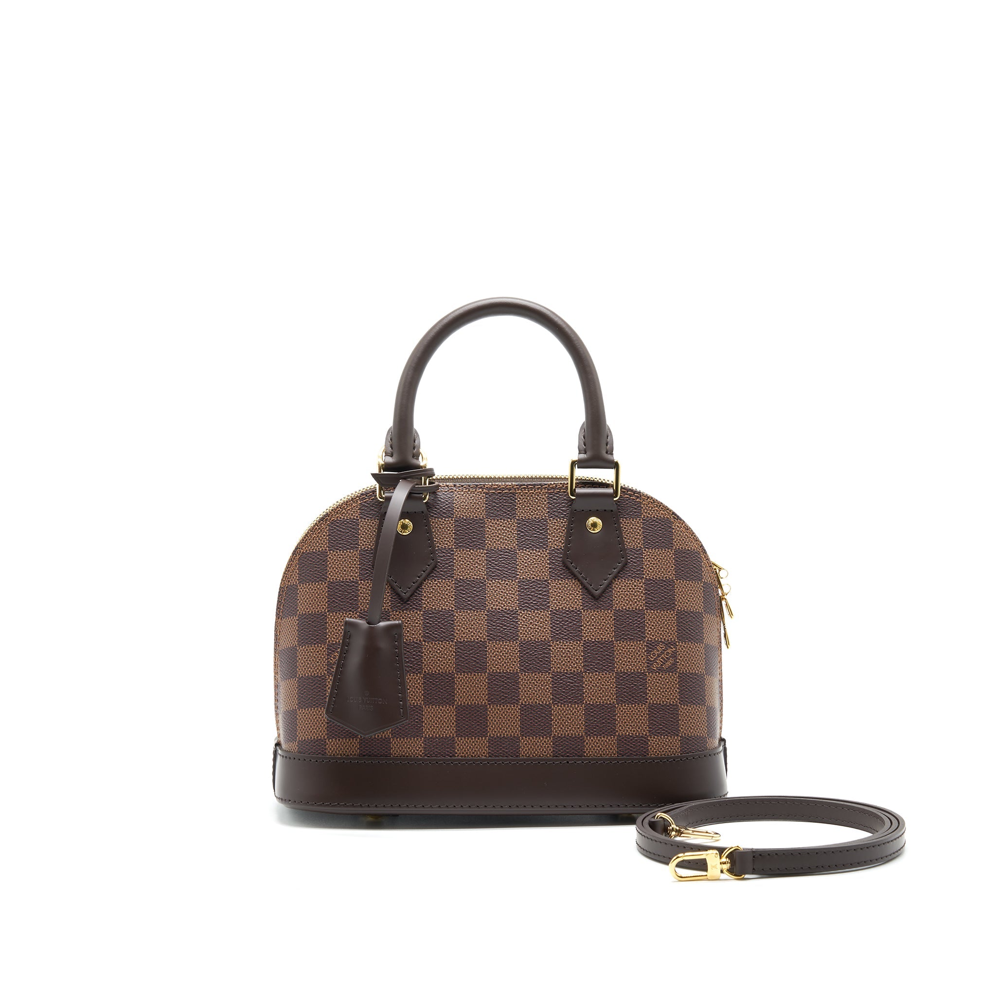 AAA Replica Louis Vuitton LV ALMA BB IN DAMIER EBENE