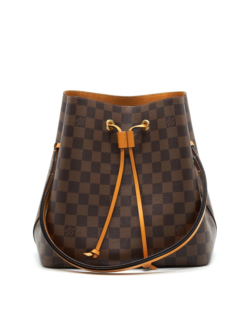 AAA Replica Louis Vuitton LV NEO NOE IN DAMIER EBENE/YELLOW