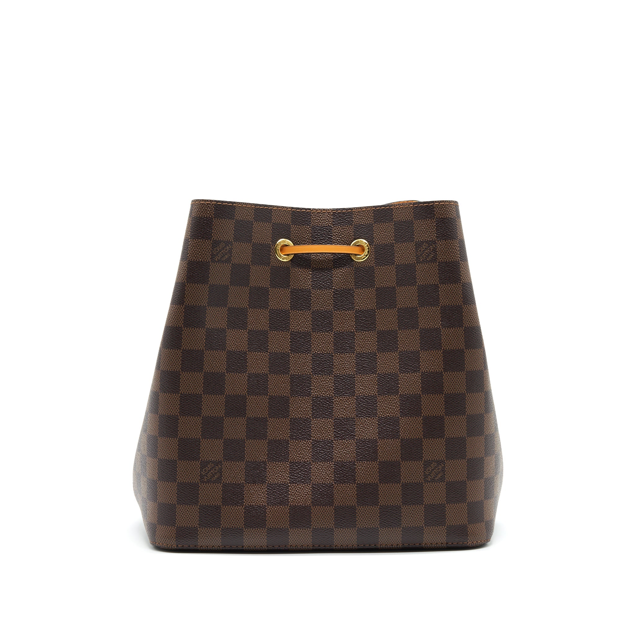 AAA Replica Louis Vuitton LV NEO NOE IN DAMIER EBENE/YELLOW