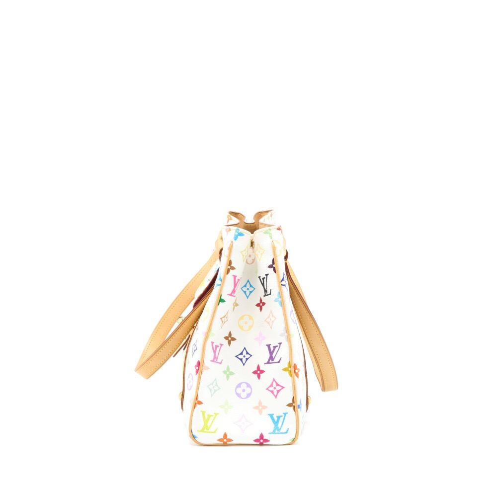 AAA Replica Louis Vuitton LV AURELIA SHOULDER BAG WHITE MULTICOLOUR MONOGRAM CANVAS GHW
