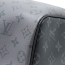 AAA Replica Louis Vuitton LV KEEPALL BANDOULIERE 50 MONOGRAM ECLIPSE CANVAS BLACK/GREY BLACK HARDWARE (NEW VERSION)