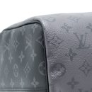 AAA Replica Louis Vuitton LV KEEPALL BANDOULIERE 50 MONOGRAM ECLIPSE CANVAS BLACK/GREY BLACK HARDWARE (NEW VERSION)