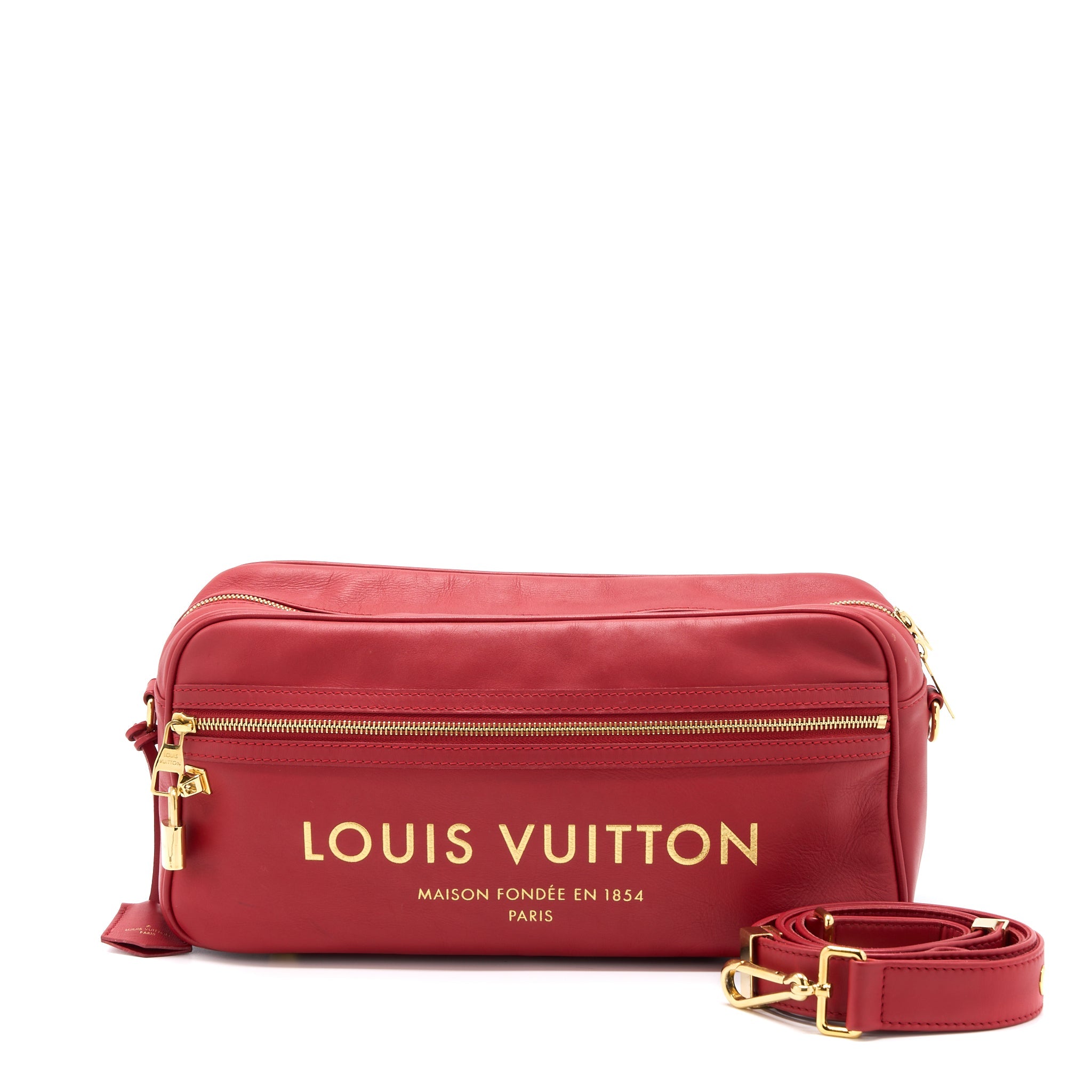 AAA Replica Louis Vuitton LV MESSENGER BAG LIMITED EDITION RED GHW