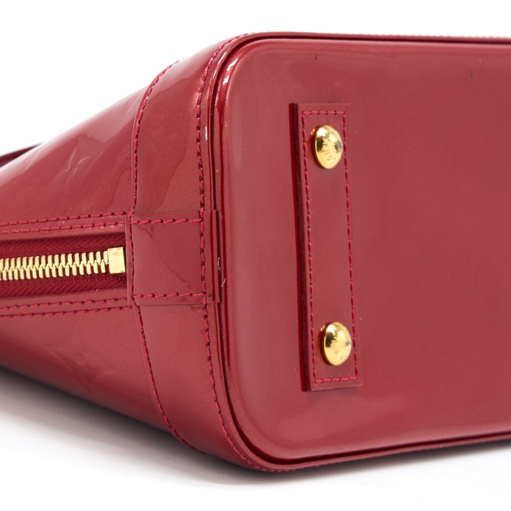 AAA Replica Louis Vuitton LV ALMA BB PATENT RED GHW