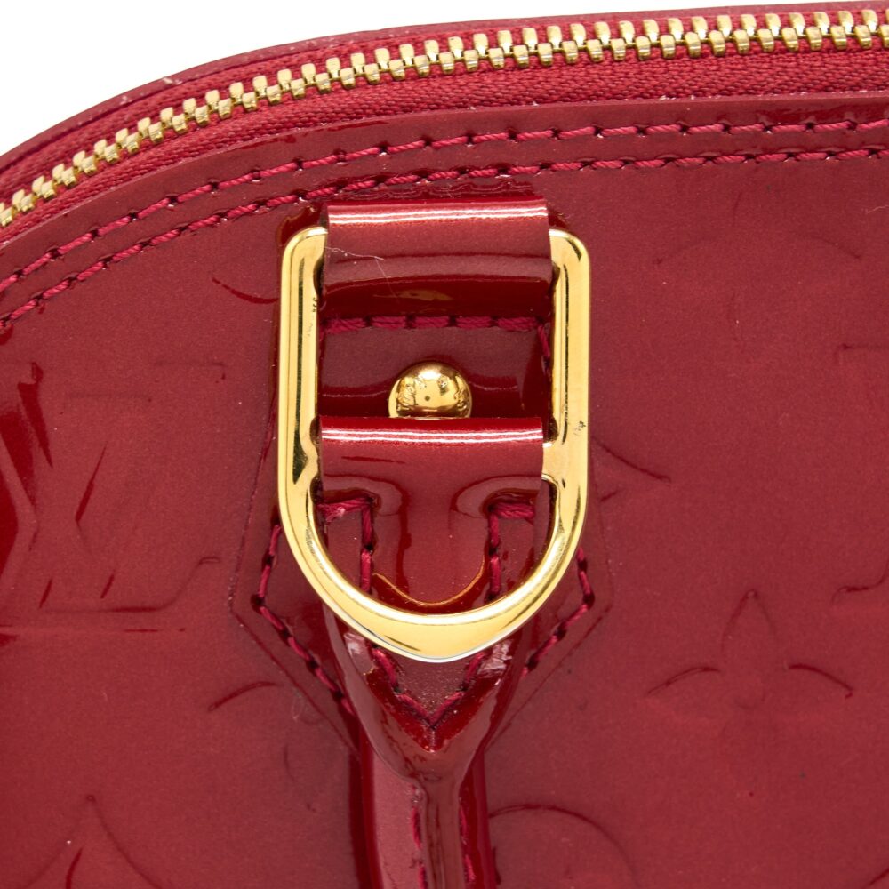 AAA Replica Louis Vuitton LV ALMA BB PATENT RED GHW
