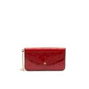 AAA Replica Louis Vuitton LV POCHETTE FELICIE MONOGRAM PATENT LEATHER