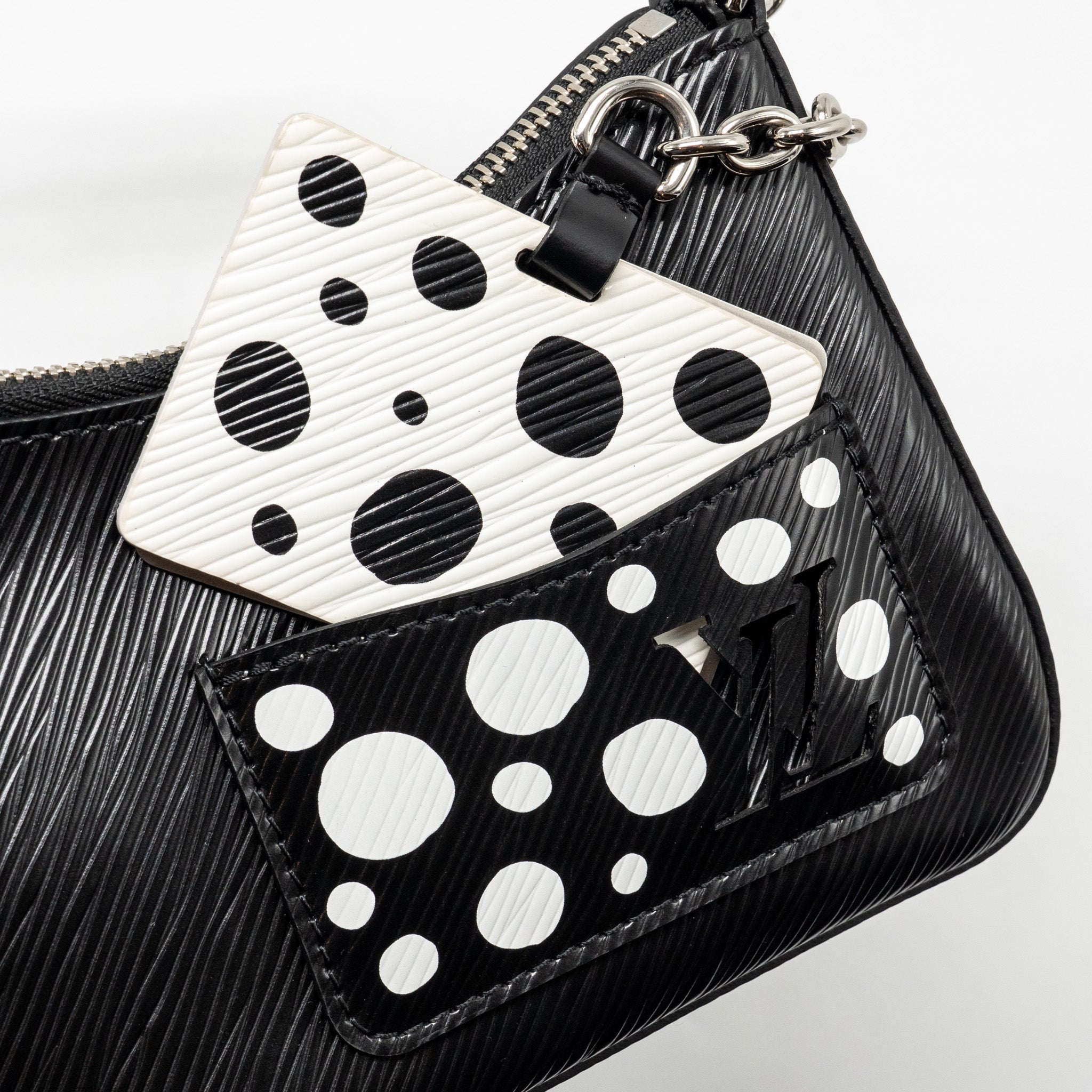 AAA Replica Louis Vuitton LV YAYOI KUSAMA MARELLINI EPI LEATHER BLACK SHW