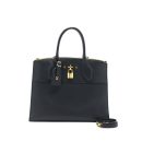 AAA Replica Louis Vuitton LV CITY STEAMER MM GRAINED CALFSKIN BLACK GHW