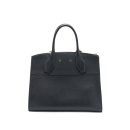 AAA Replica Louis Vuitton LV CITY STEAMER MM GRAINED CALFSKIN BLACK GHW