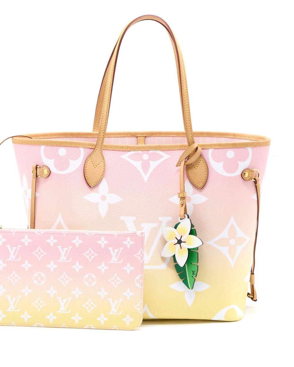 AAA Replica Louis Vuitton LV NEVERFULL MM BY THE POOL OMBRÉ ROSE GHW