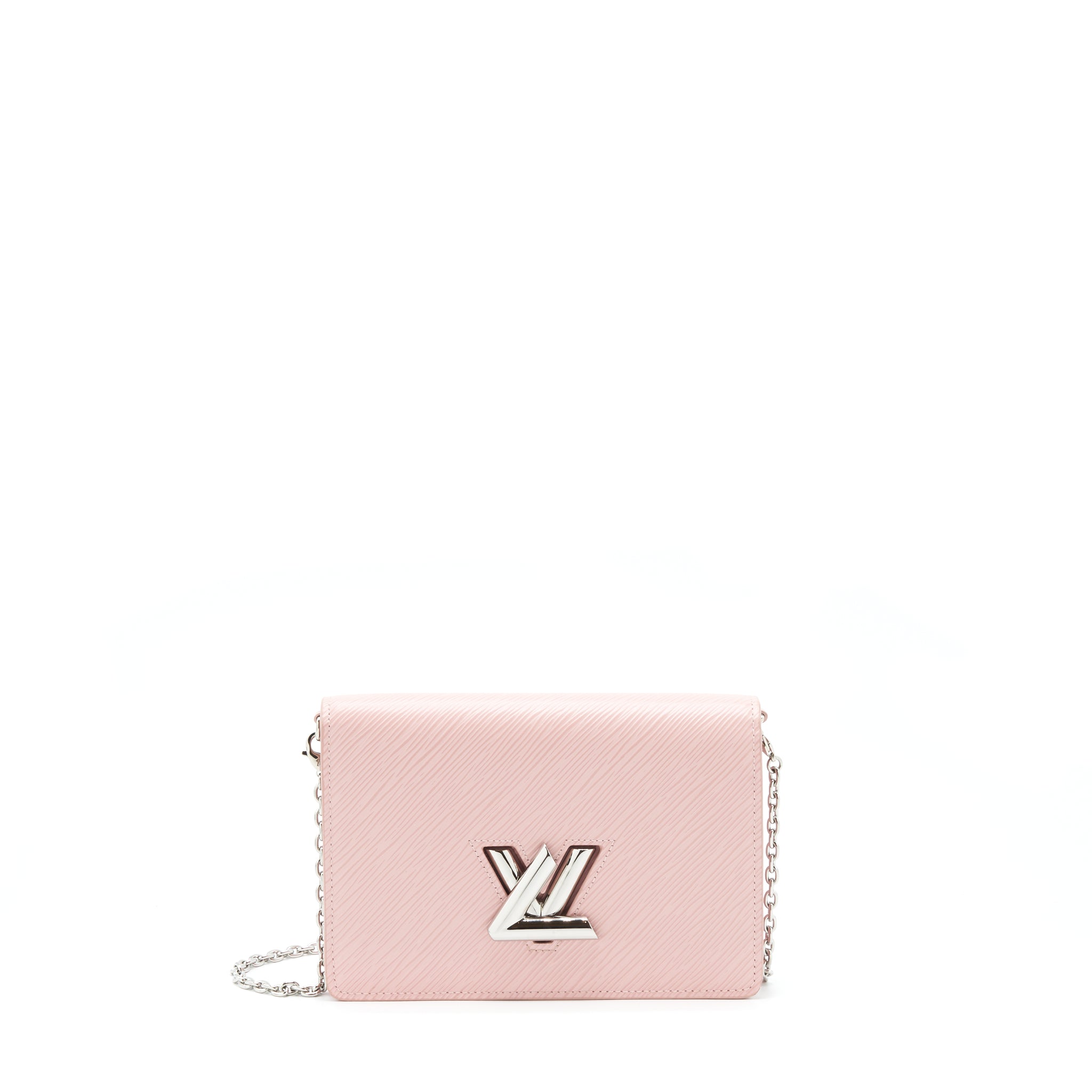 AAA Replica Louis Vuitton LV TWIST WALLET ON CHAIN EPI PINK SHW