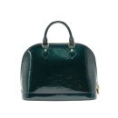 AAA Replica Louis Vuitton LV ALMA PM IN PATENT FORREST GREEN