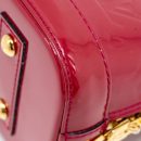 AAA Replica Louis Vuitton LV ALMA BB PATENT INDIAN ROSE GHW