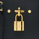 AAA Replica Louis Vuitton LV CITY STEAMER MM GRAINED CALFSKIN BLACK GHW