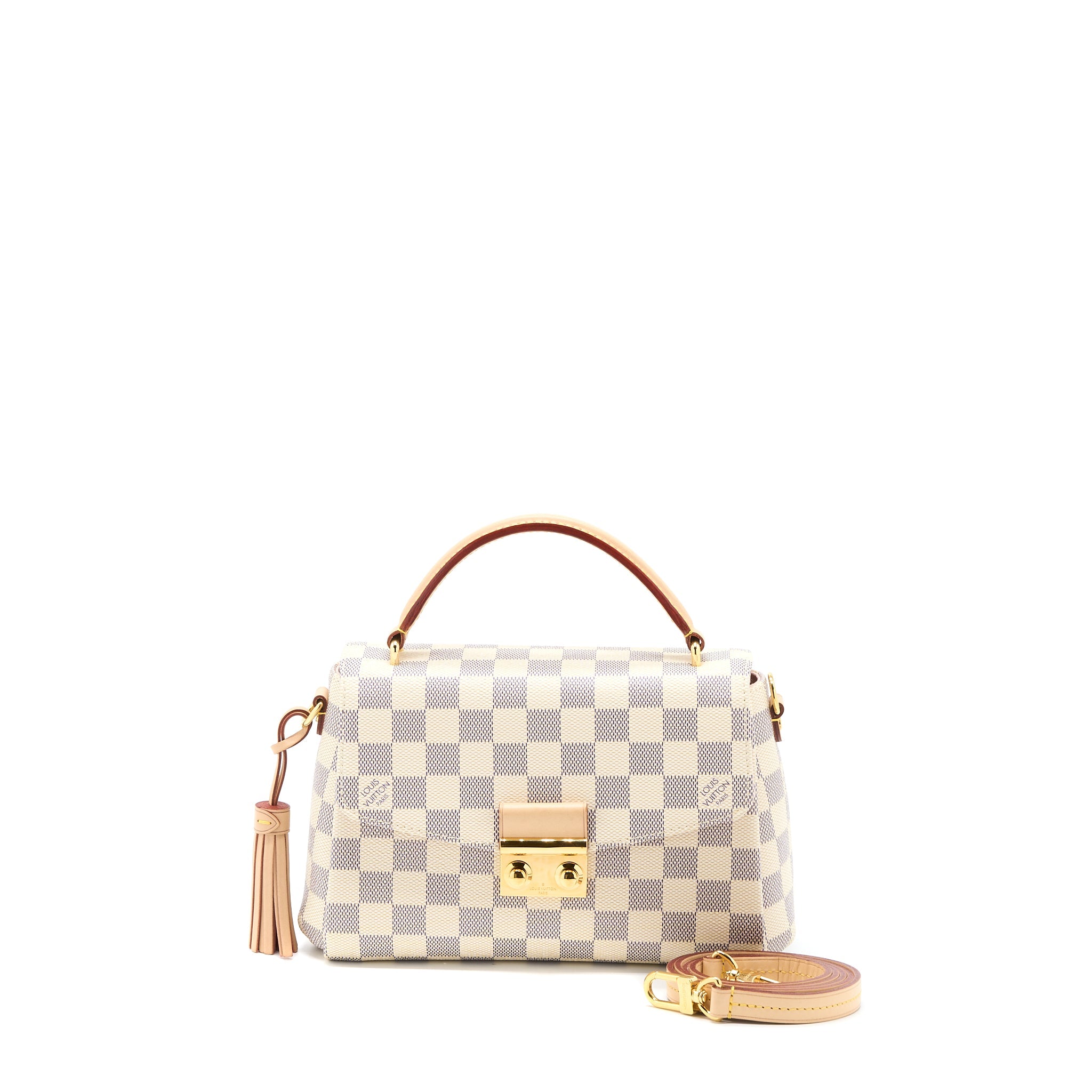 AAA Replica Louis Vuitton LV CROISETTE BAG DAMIER AZUR CANVAS GHW