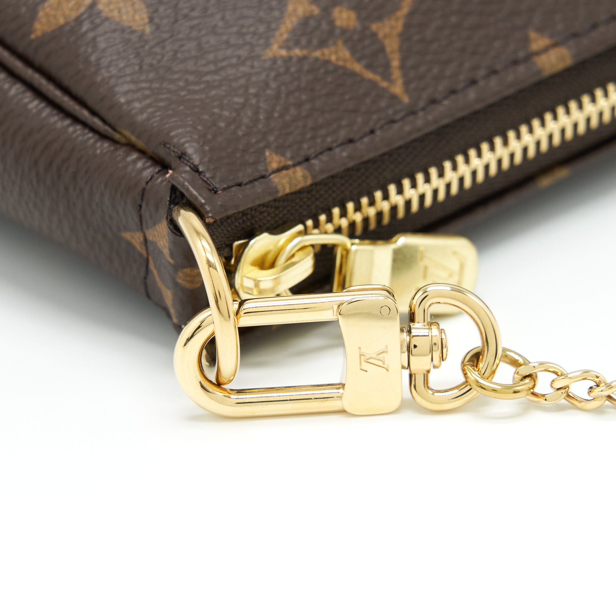 AAA Replica Louis Vuitton LV MINI POCHETTE MONOGRAM CANVAS GHW